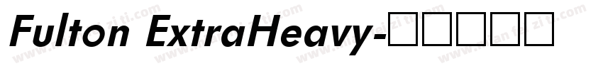 Fulton ExtraHeavy字体转换
